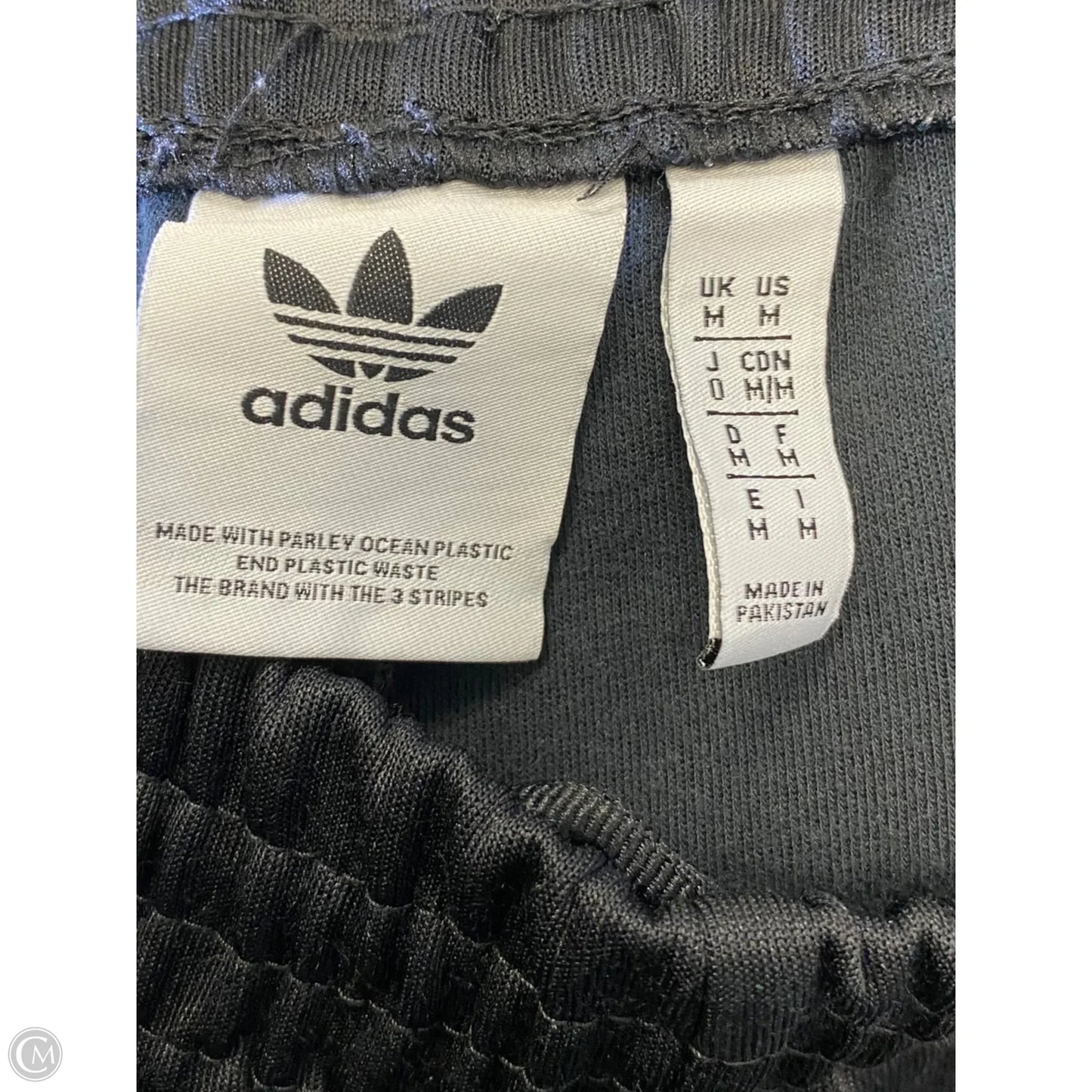 Athletic Pants By Adidas In Black & White, Size: M