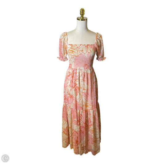 Dress Casual Midi By Patrons Of Peace In Multi-colored, Size: Xs