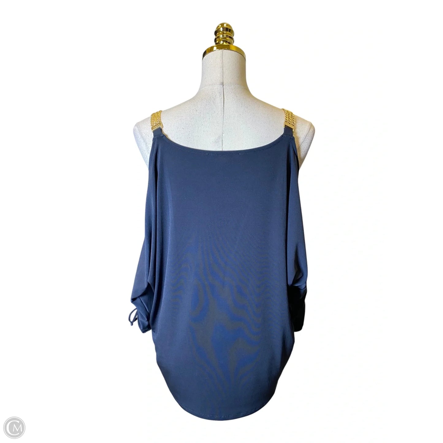Top 3/4 Sleeve By Michael By Michael Kors In Navy, Size: L