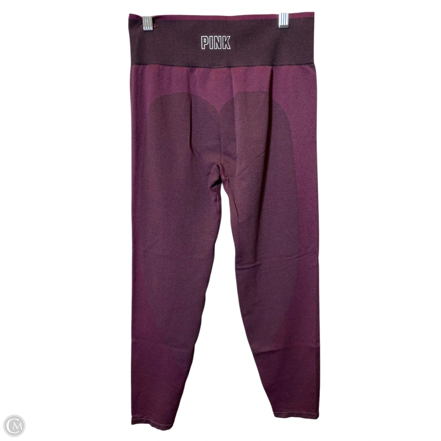 Athletic Leggings By Pink In Maroon, Size: L