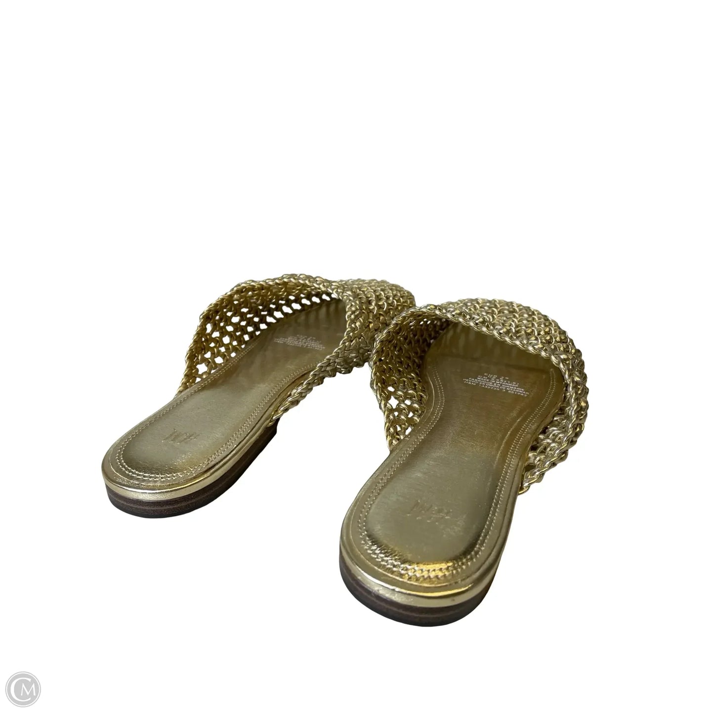 Sandals Flats By H&m In Gold, Size: 8