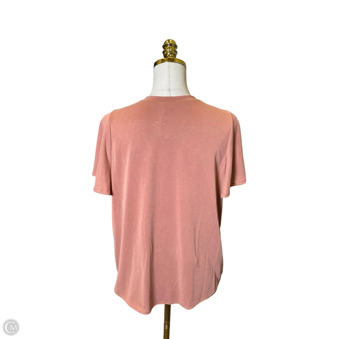 Top Short Sleeve By Green Envelope In Brown, Size: M