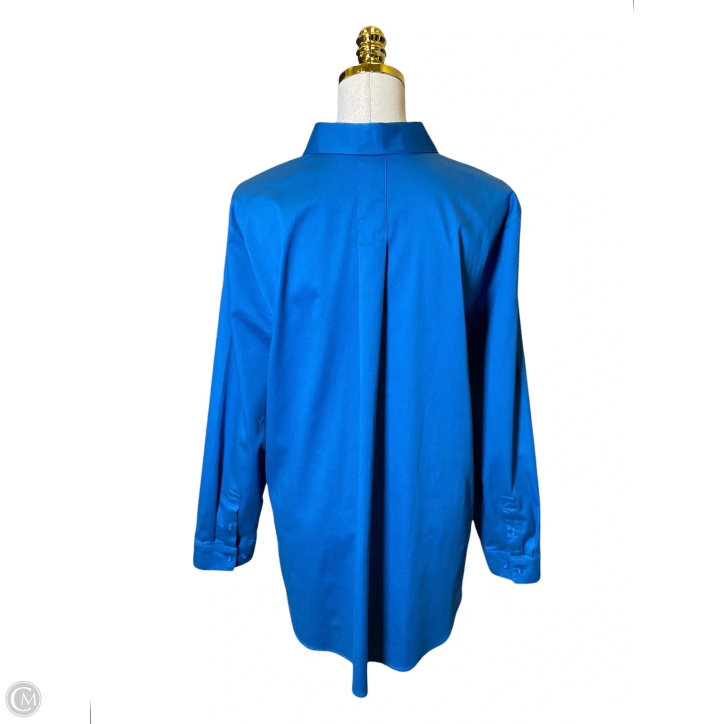 Top Long Sleeve By Chicos In Blue, Size: L