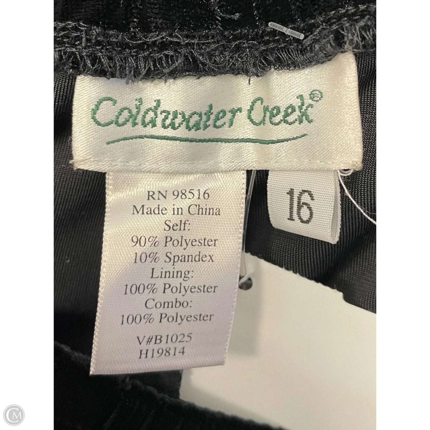 Pants Lounge By Coldwater Creek In Black, Size: 16