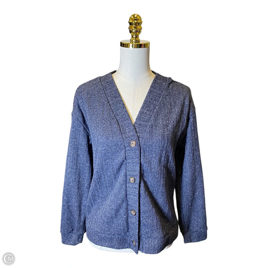 Top 2pc Long Sleeve By Clothes Mentor In Navy, Size: M