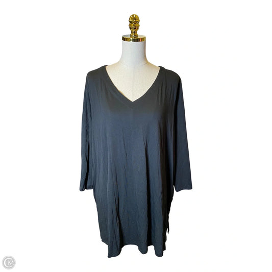 Top 3/4 Sleeve By J. Jill In Black, Size: 3x