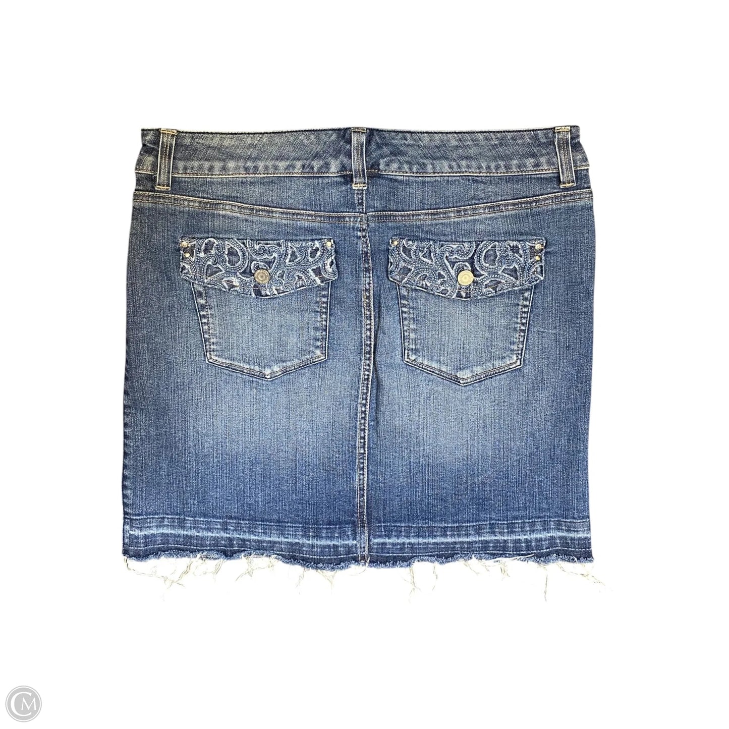 Skirt Mini & Short By White House Black Market In Blue Denim, Size: Xs