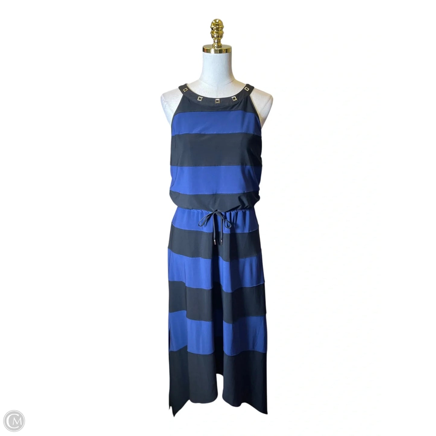 Dress Casual Maxi By White House Black Market In Black & Blue, Size: M
