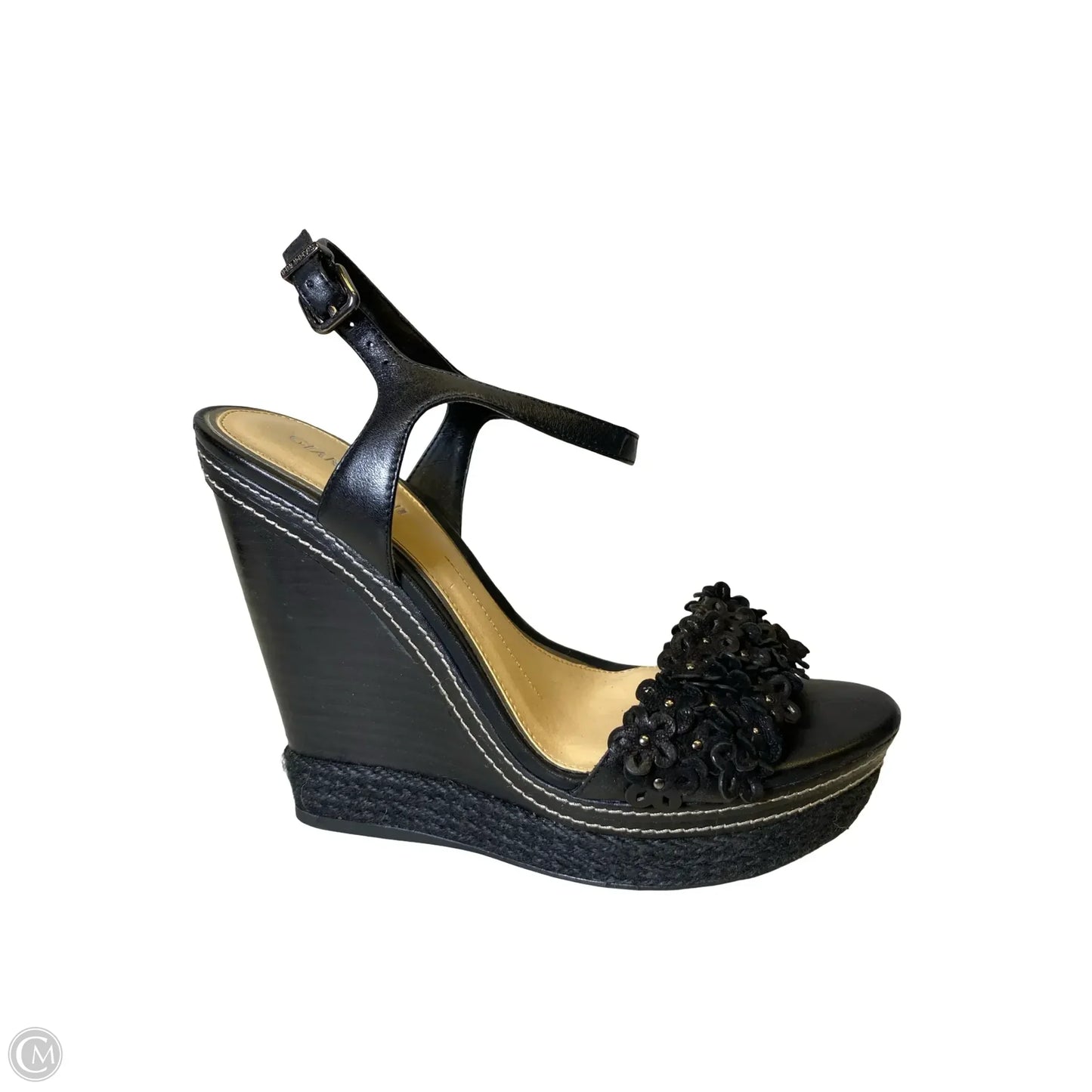Shoes Heels Wedge By Gianni Bini In Black, Size: 9.5