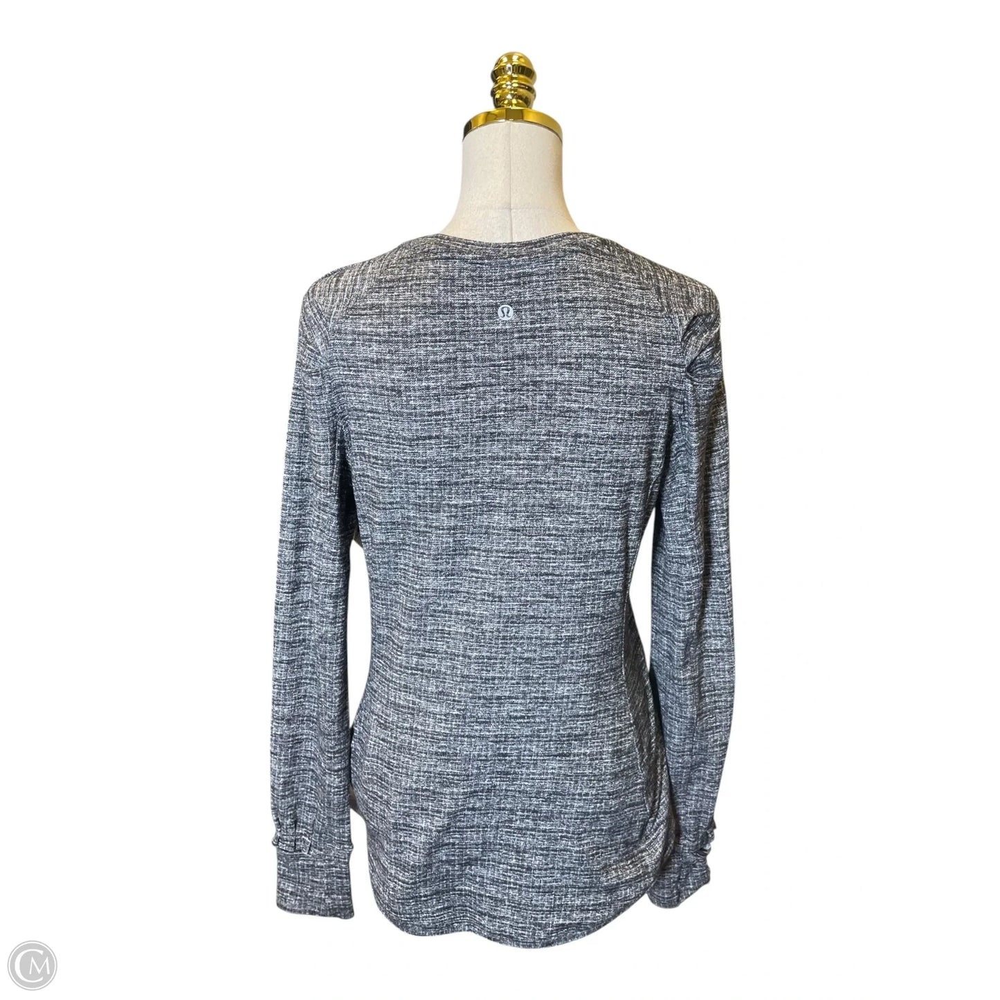 Athletic Top Long Sleeve Crewneck By Lululemon In Grey, Size: 8