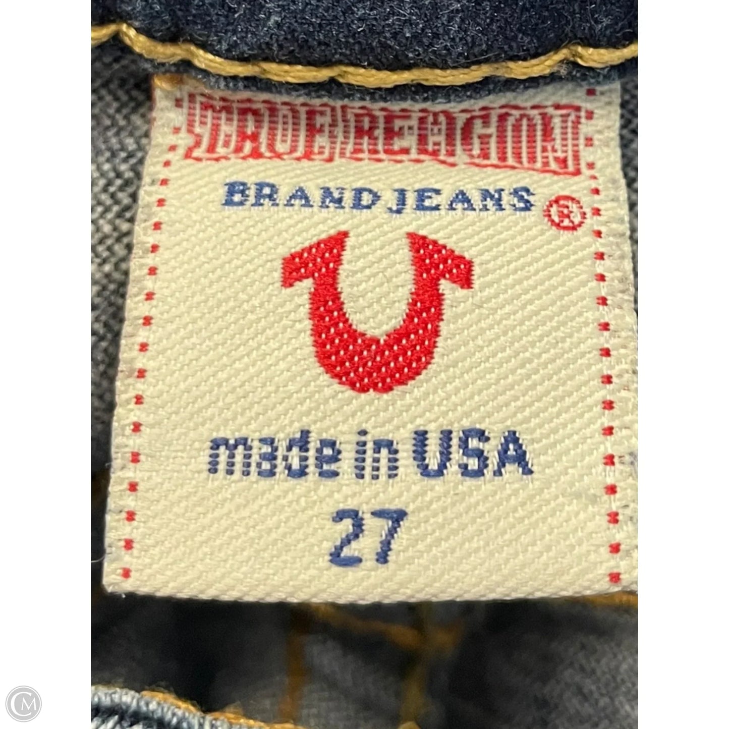 Jeans Straight By True Religion In Blue Denim, Size: 4