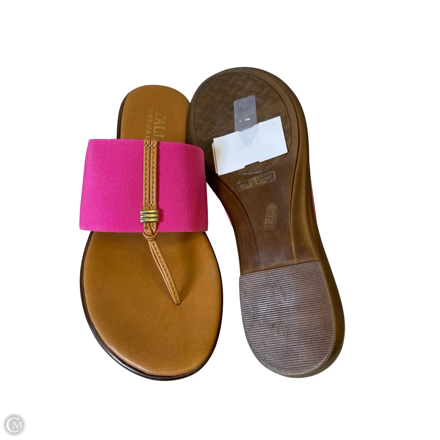 Sandals Flats By Italian Shoemakers In Pink, Size: 10