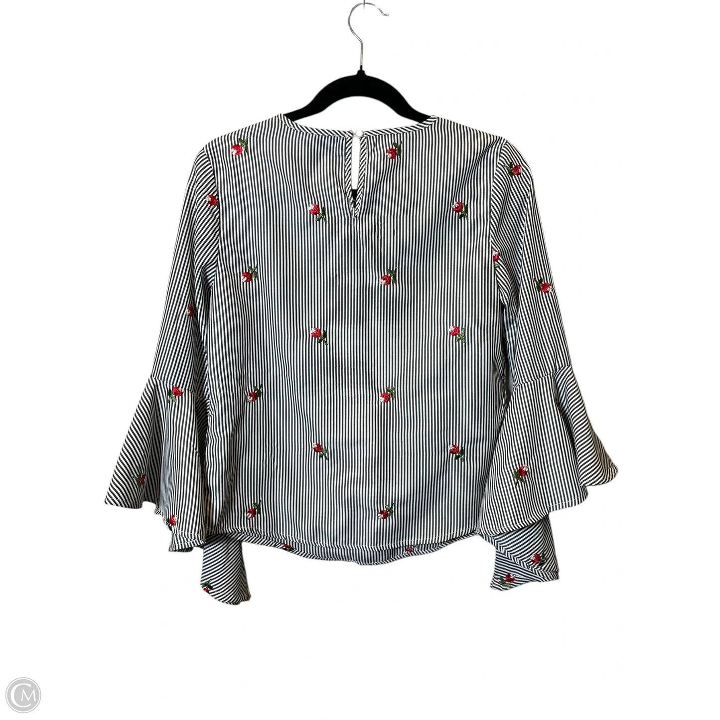 Top Long Sleeve By Clothes Mentor In Striped Pattern, Size: S