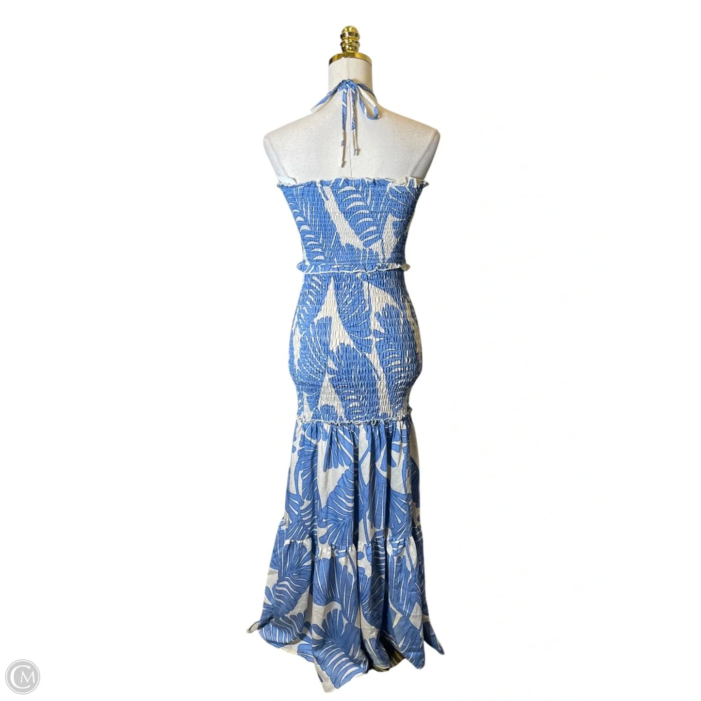 Dress Casual Maxi By Chicme In Blue & White, Size: S