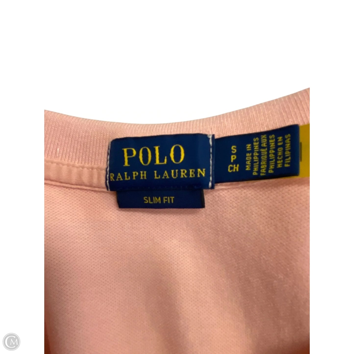 Top Short Sleeve By Polo Ralph Lauren In Peach, Size: S