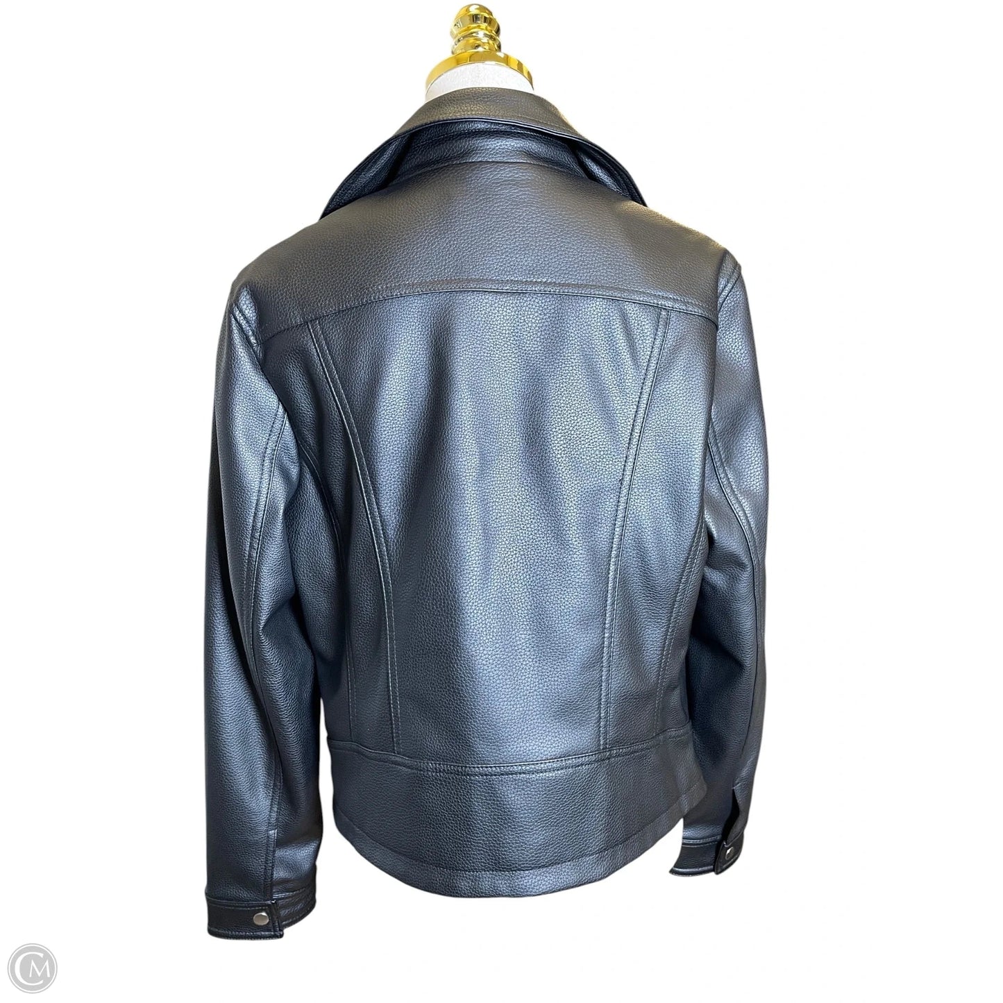 Jacket Leather By Express In Black, Size: L