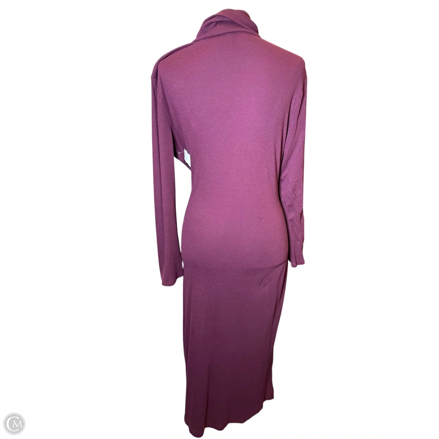 Dress Casual Midi By Lauren By Ralph Lauren In Maroon, Size: Xl