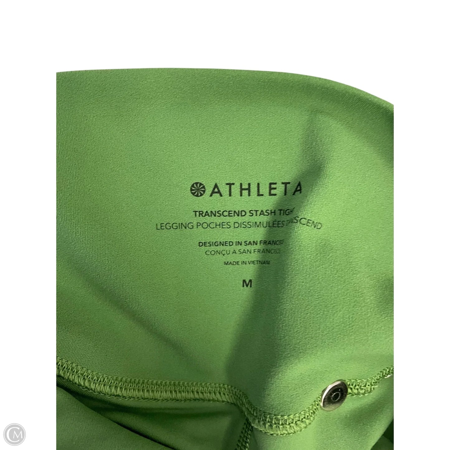 Athletic Leggings By Athleta In Green, Size: M