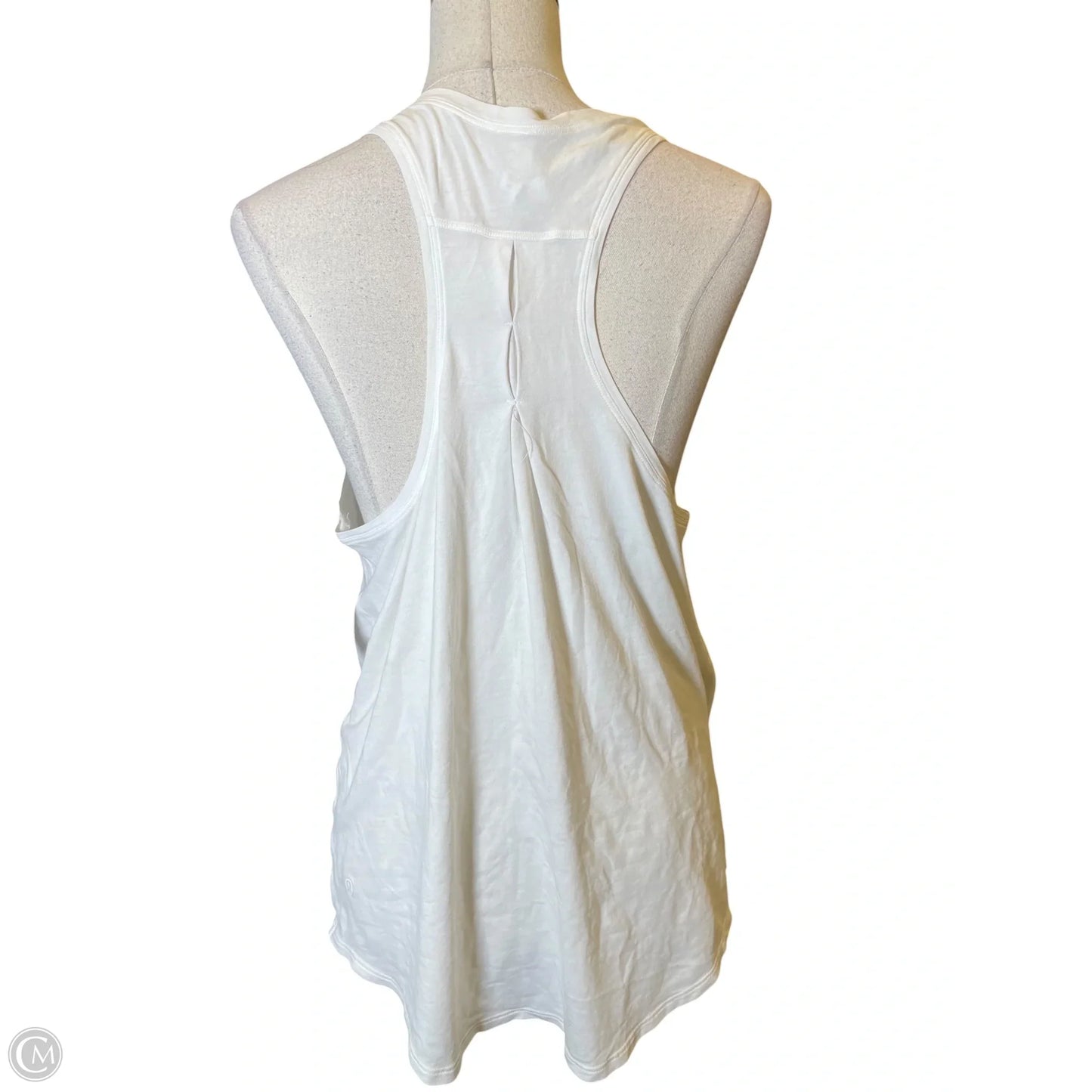 Athletic Tank Top By Lululemon In White, Size: L