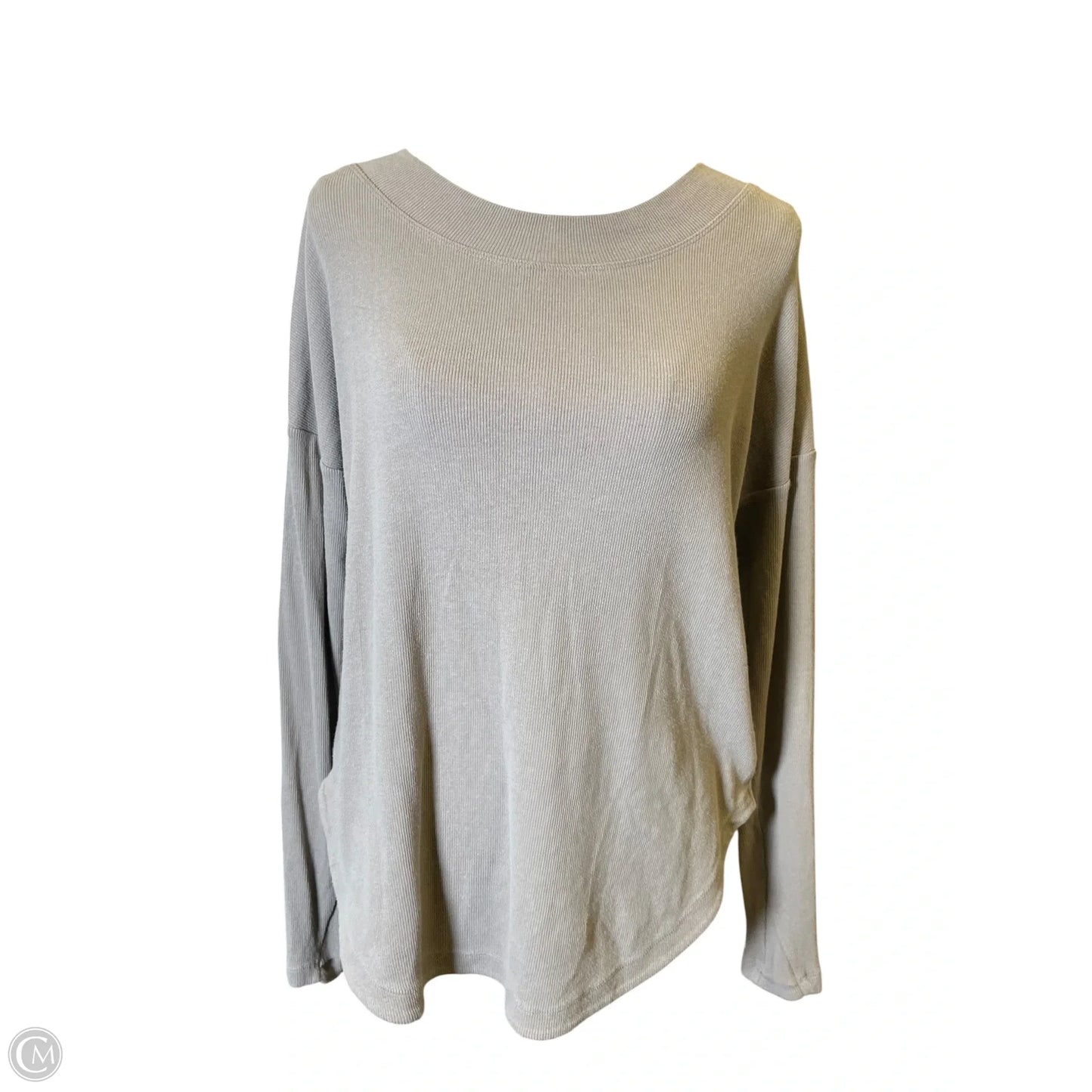 Athletic Top Long Sleeve Crewneck By Athleta In Tan, Size: M