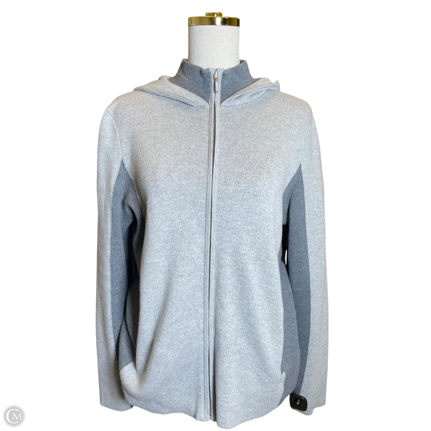 Sweater Cardigan By Rachel Zoe In Grey, Size: L