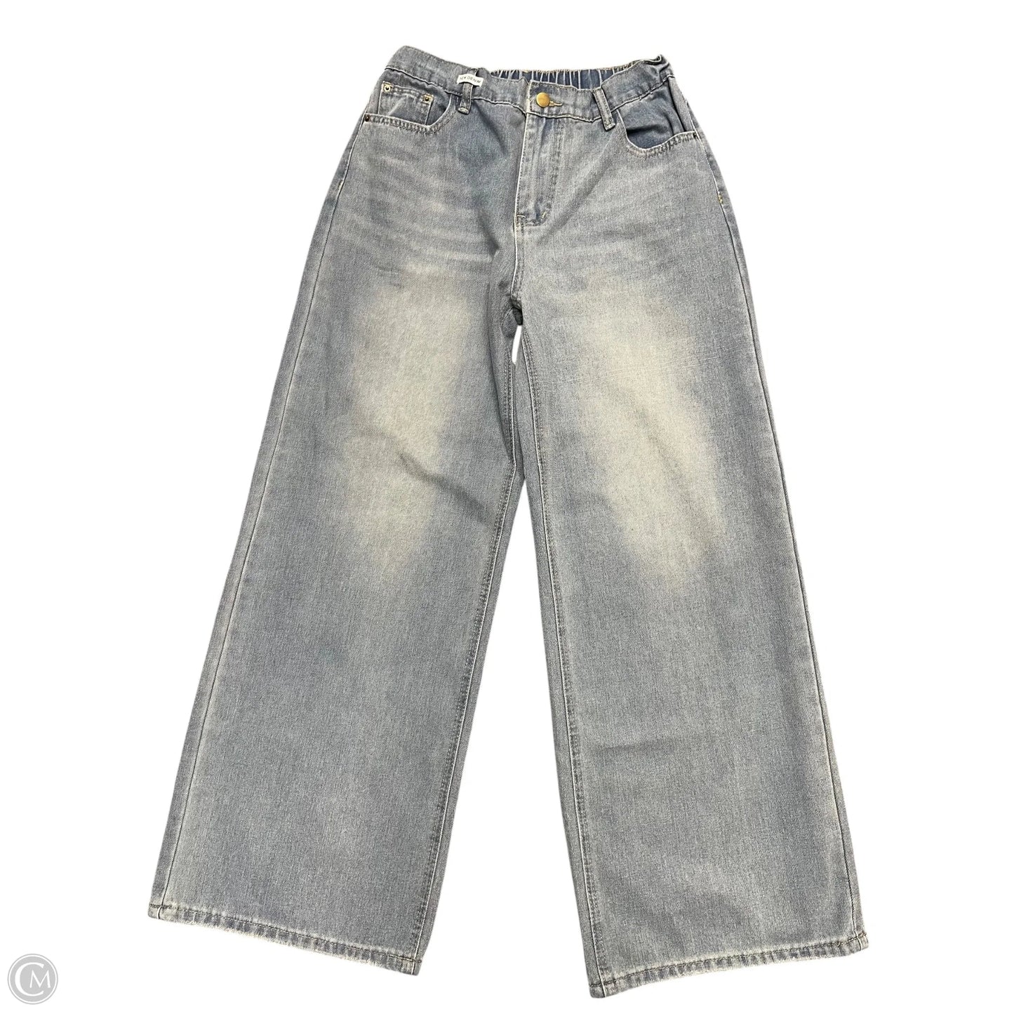 Jeans Wide Leg By Clothes Mentor In Blue Denim, Size: M