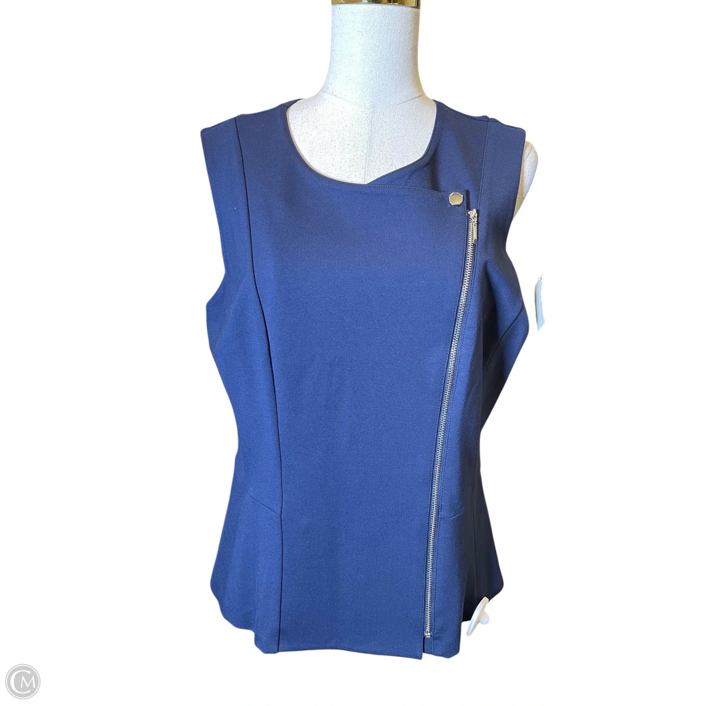 Top Sleeveless By White House Black Market In Navy, Size: L