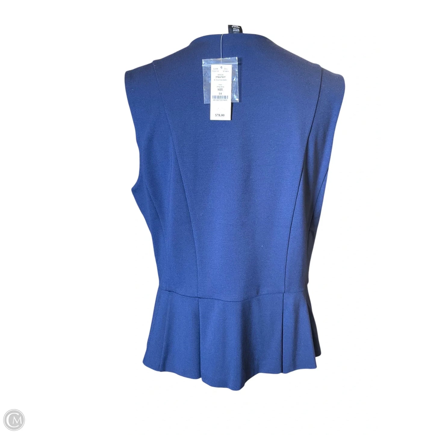 Top Sleeveless By White House Black Market In Navy, Size: L