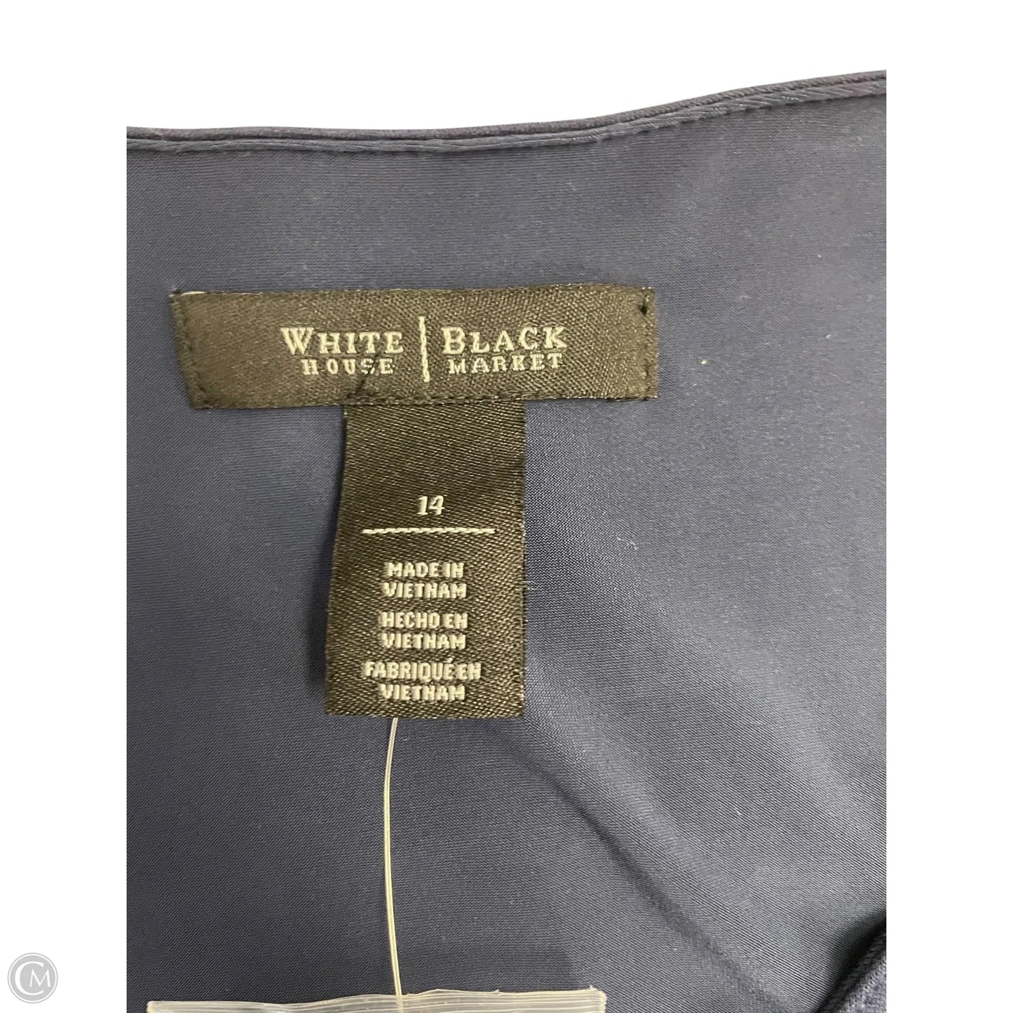 Top Sleeveless By White House Black Market In Navy, Size: L