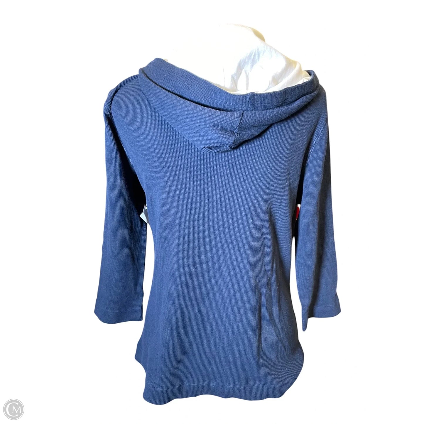 Top Long Sleeve By Lauren By Ralph Lauren In Navy, Size: L
