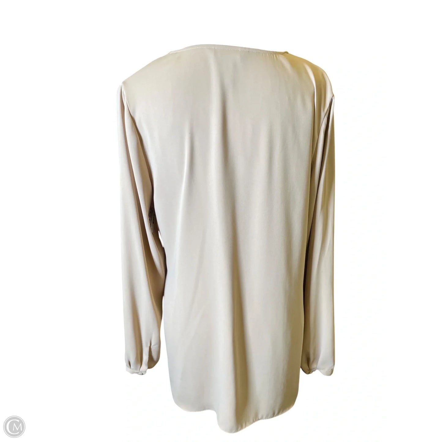 Top Long Sleeve By White House Black Market In Tan, Size: L
