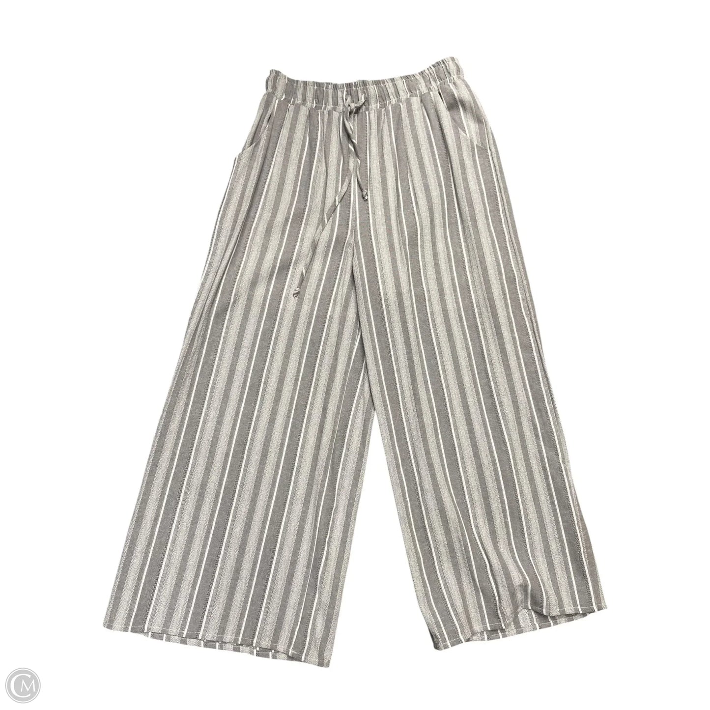 Pants Lounge By White Birch In Grey & White, Size: M