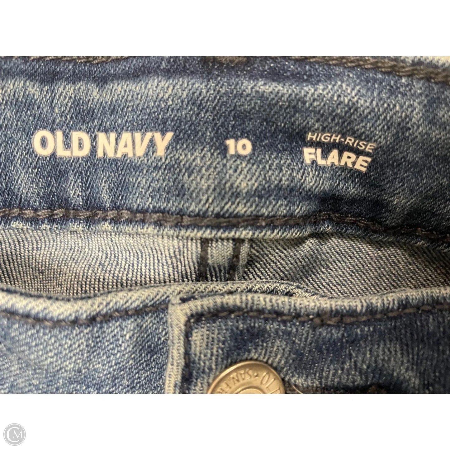 Jeans Flared By Old Navy In Blue Denim, Size: 10