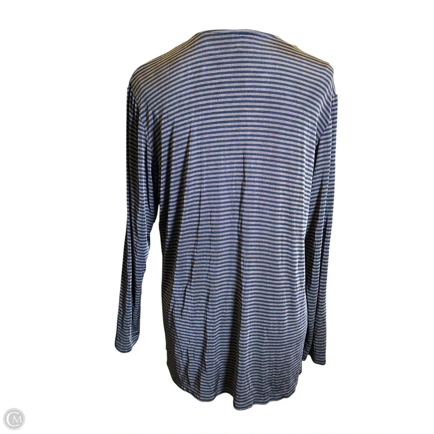 Top Long Sleeve By Chicos In Black & Brown, Size: L