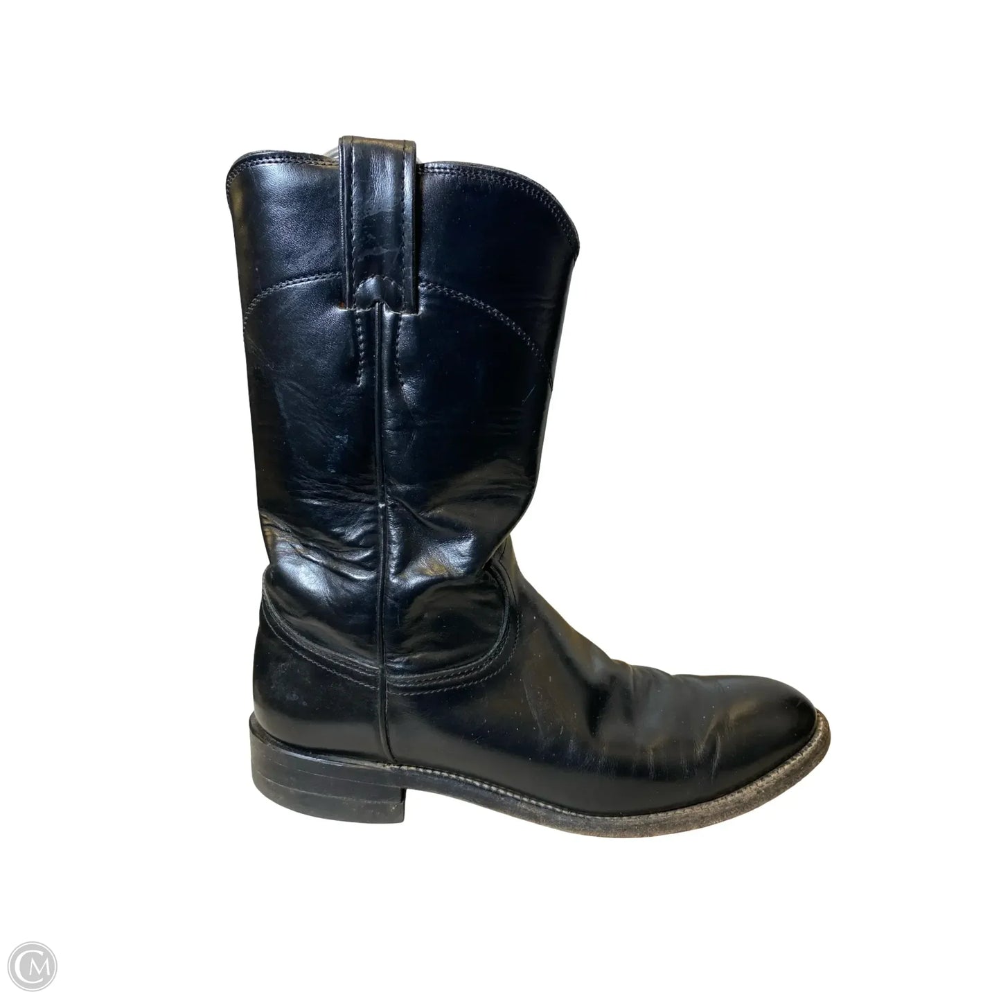 Boots Western By Justin In Black, Size: 6.5