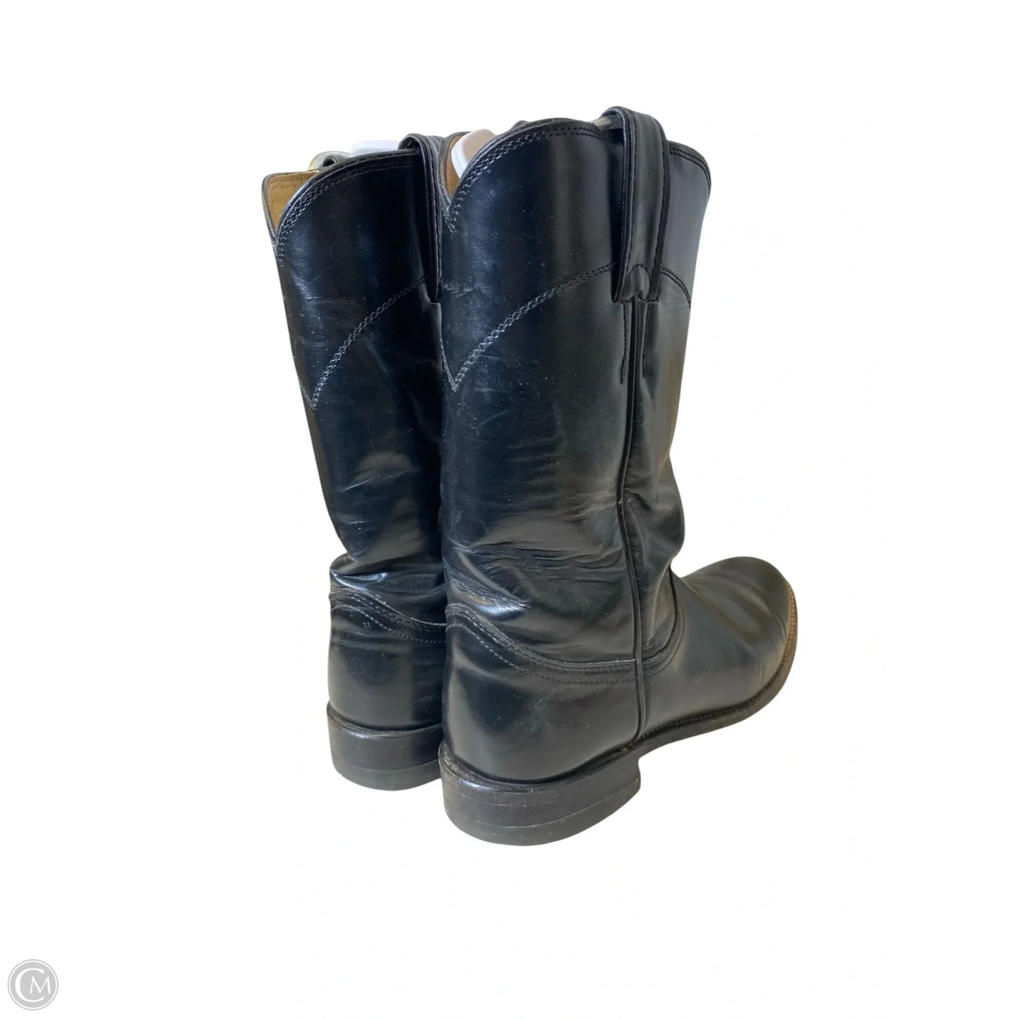 Boots Western By Justin In Black, Size: 6.5