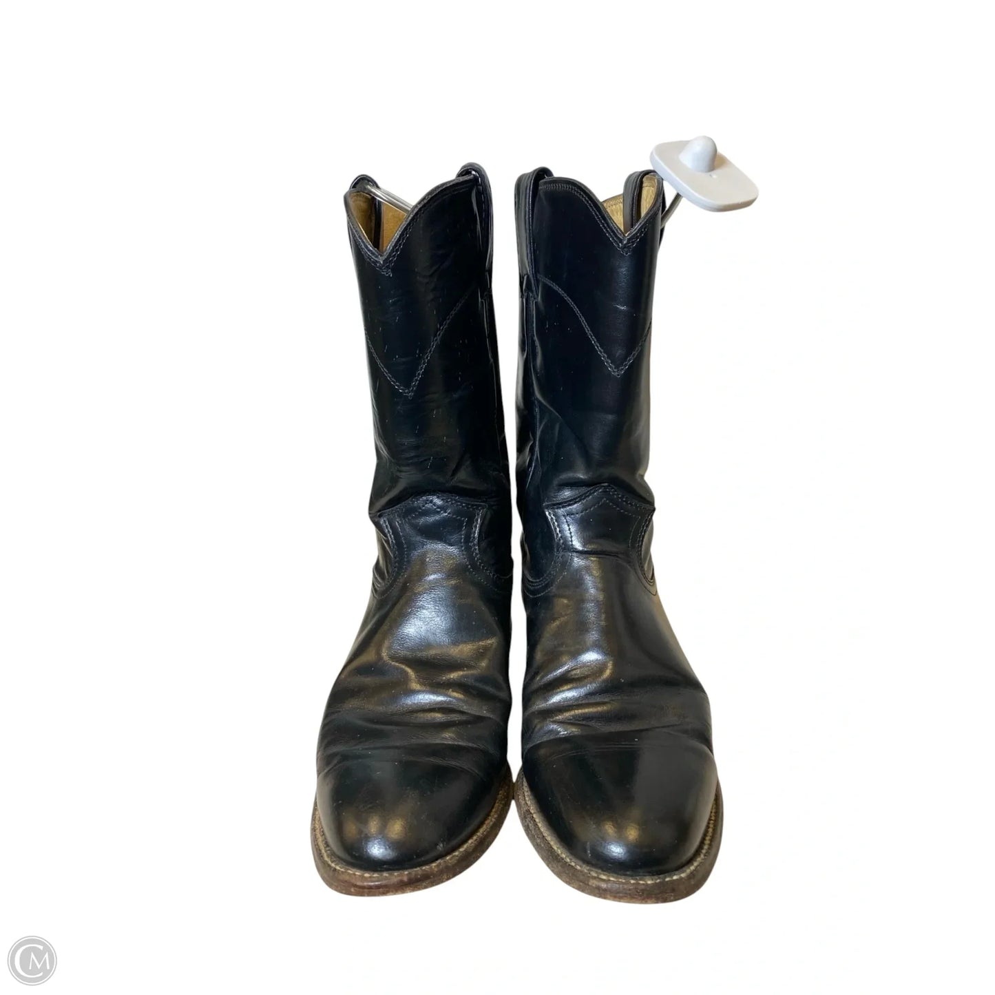 Boots Western By Justin In Black, Size: 6.5