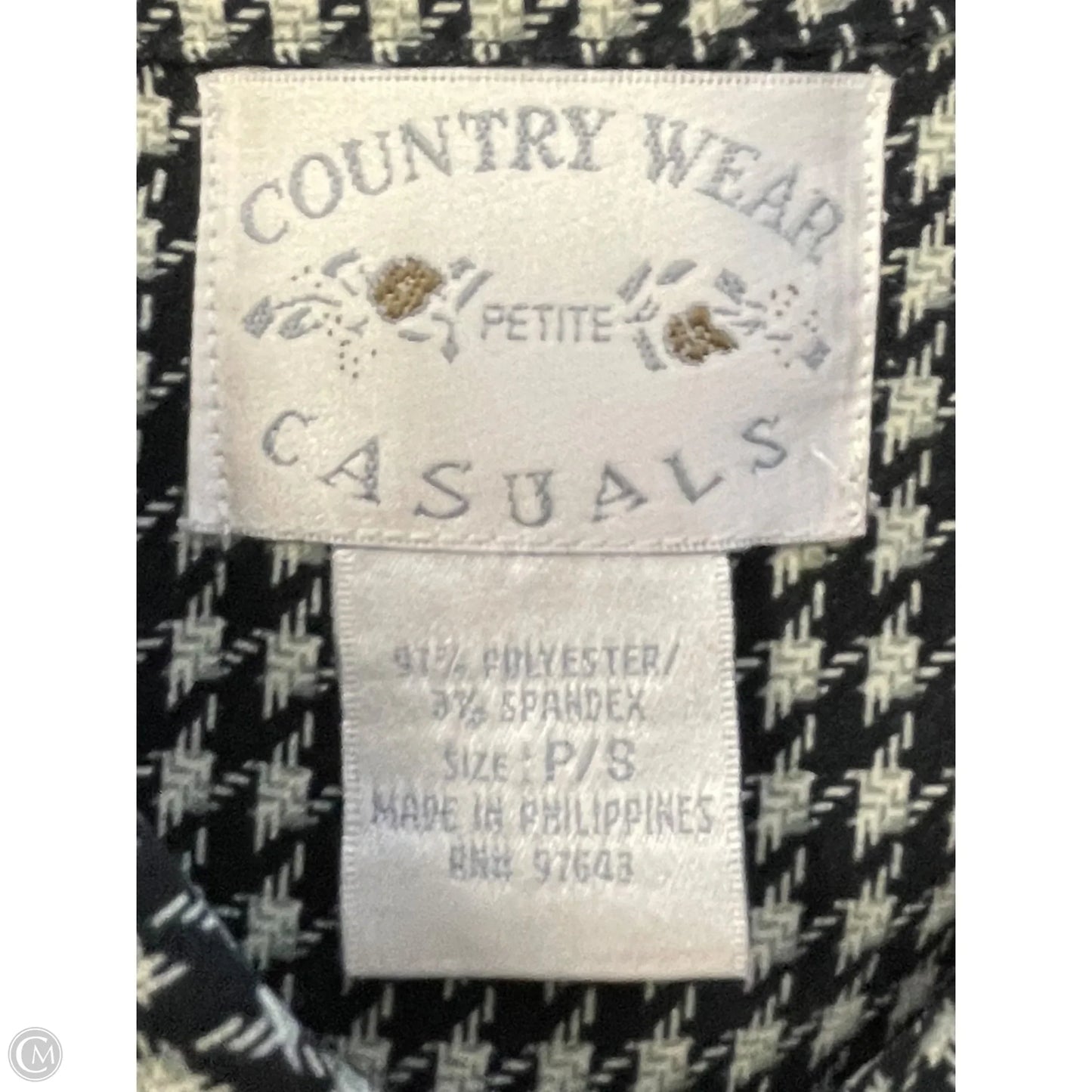 Jacket Other By Clothes Mentor In Black & Cream, Size: S