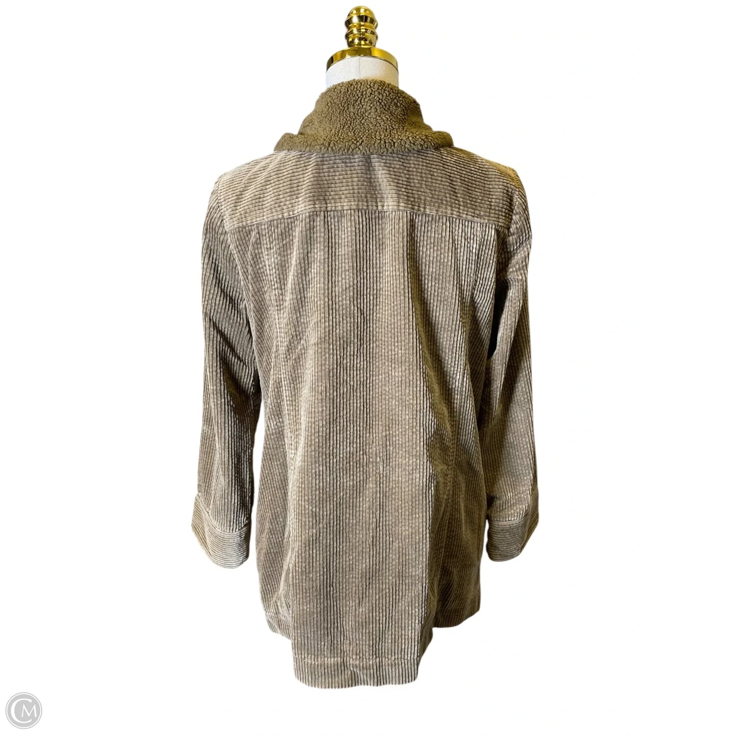 Jacket Faux Fur & Sherpa By J. Jill In Brown, Size: S