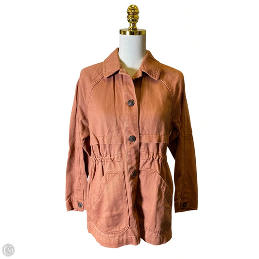 Jacket Denim By Madewell In Brown, Size: Xs