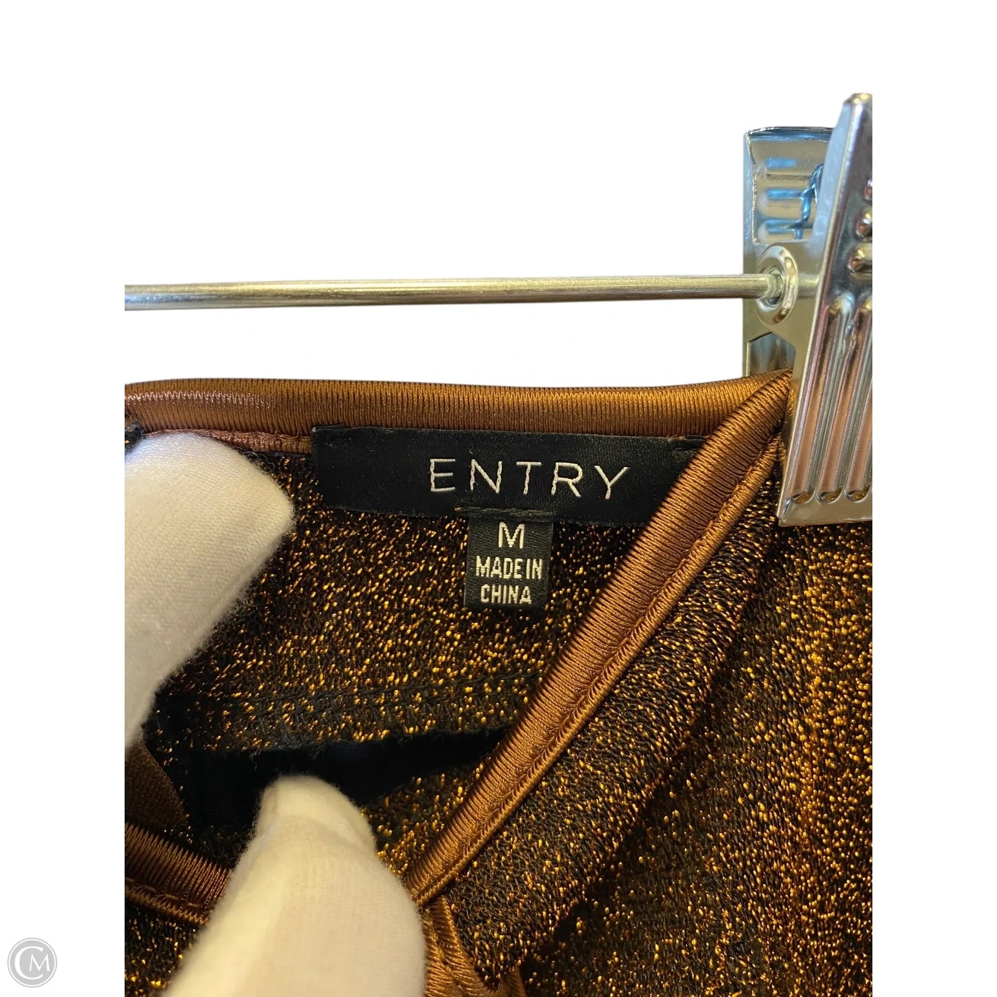 Skirt Midi By Clothes Mentor In Gold, Size: M