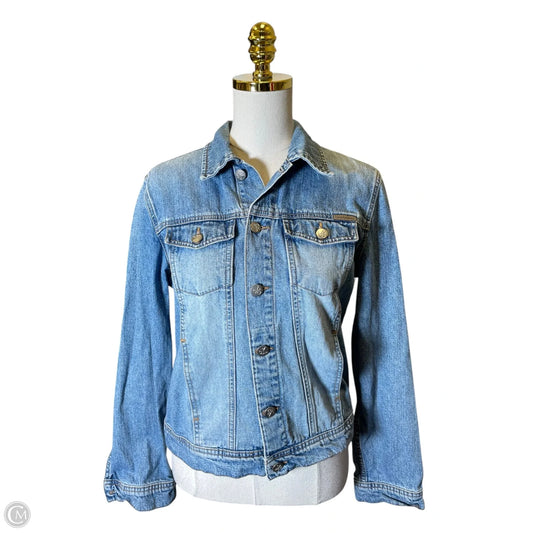 Jacket Denim By Calvin Klein In Blue Denim, Size: M