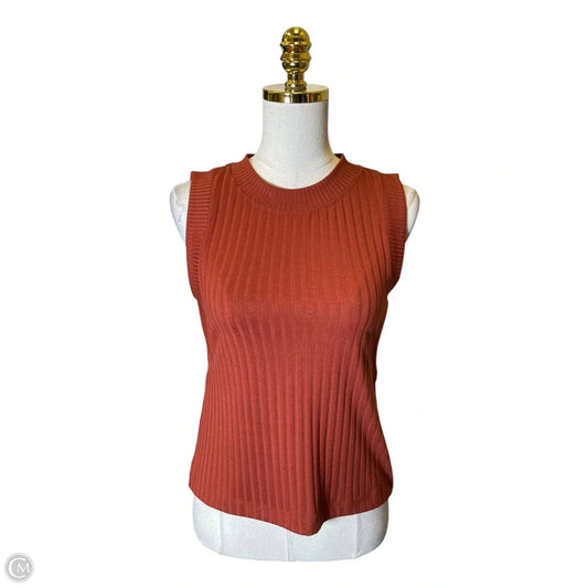Top Sleeveless By Everlane In Orange, Size: Xs