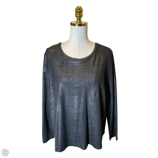 Top Long Sleeve By Liverpool In Black, Size: Xl