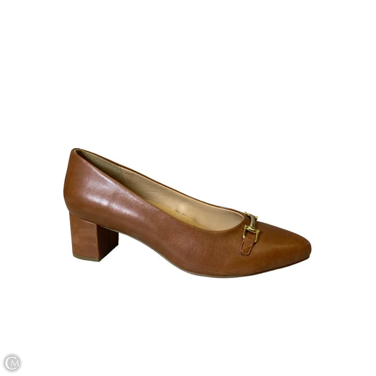 Shoes Heels Block By Trotters In Brown, Size: 10W