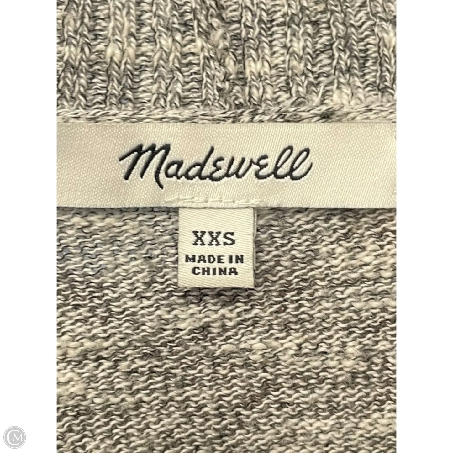 Cardigan By Madewell In Grey, Size: Xxs