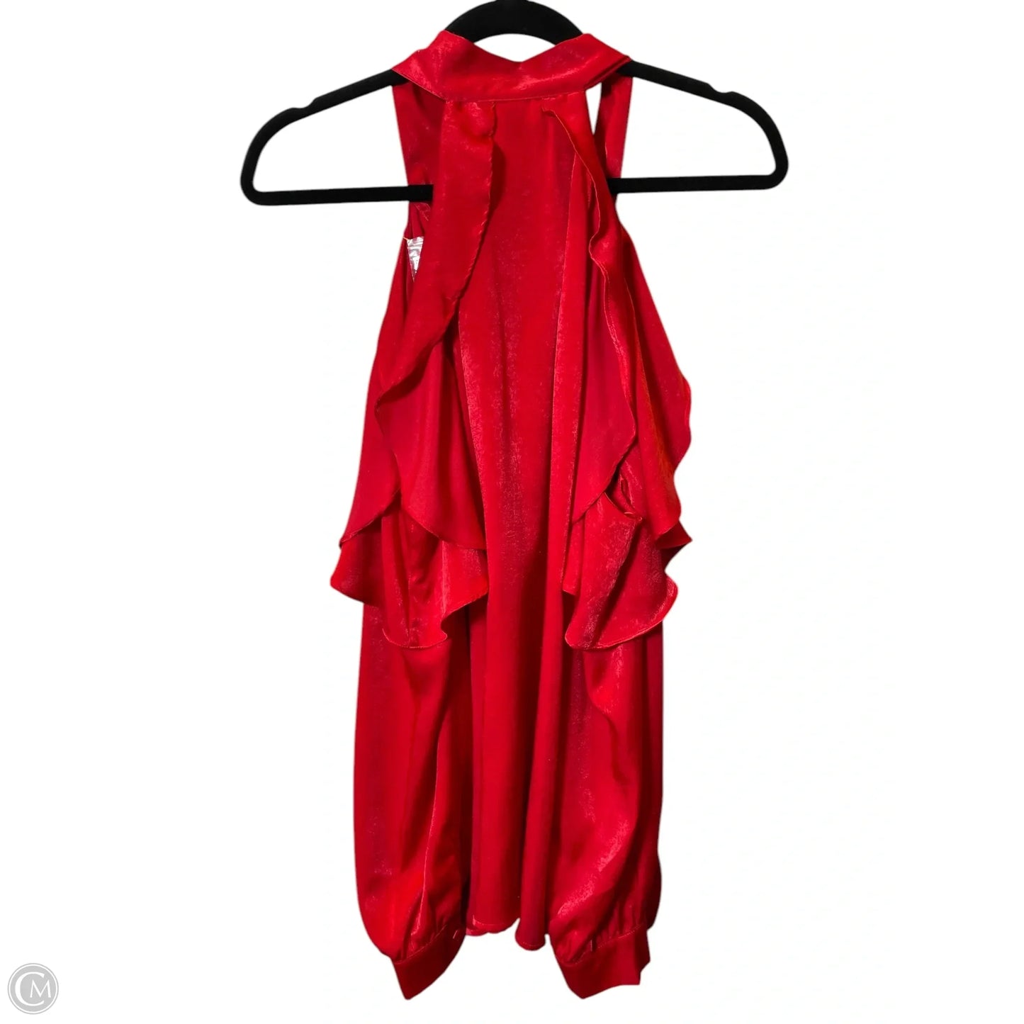 Top Long Sleeve By Luxe In Red, Size: L