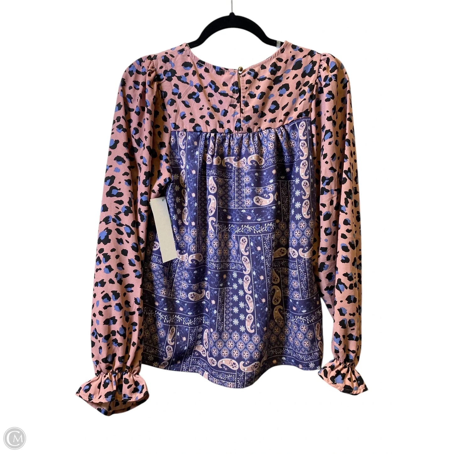 Top Long Sleeve By Andree By Unit In Multi-colored, Size: S
