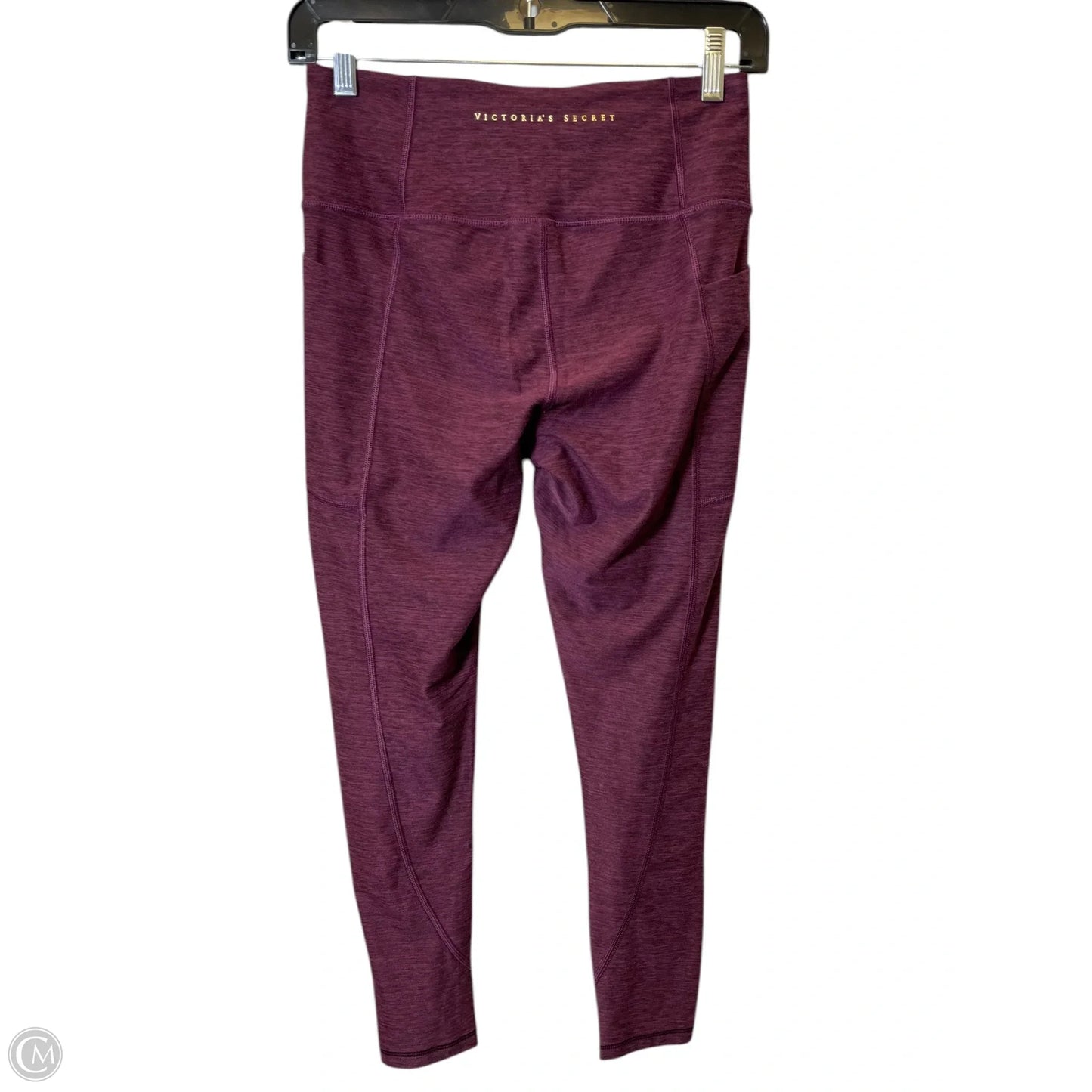 Athletic Leggings By Victorias Secret In Maroon, Size: M