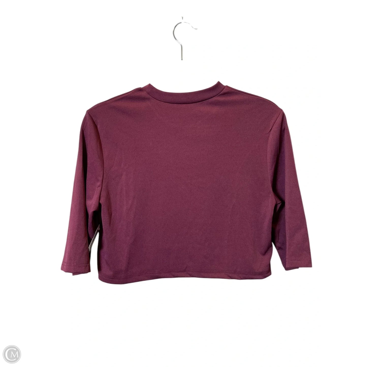 Top 3/4 Sleeve By Clothes Mentor In Maroon, Size: M